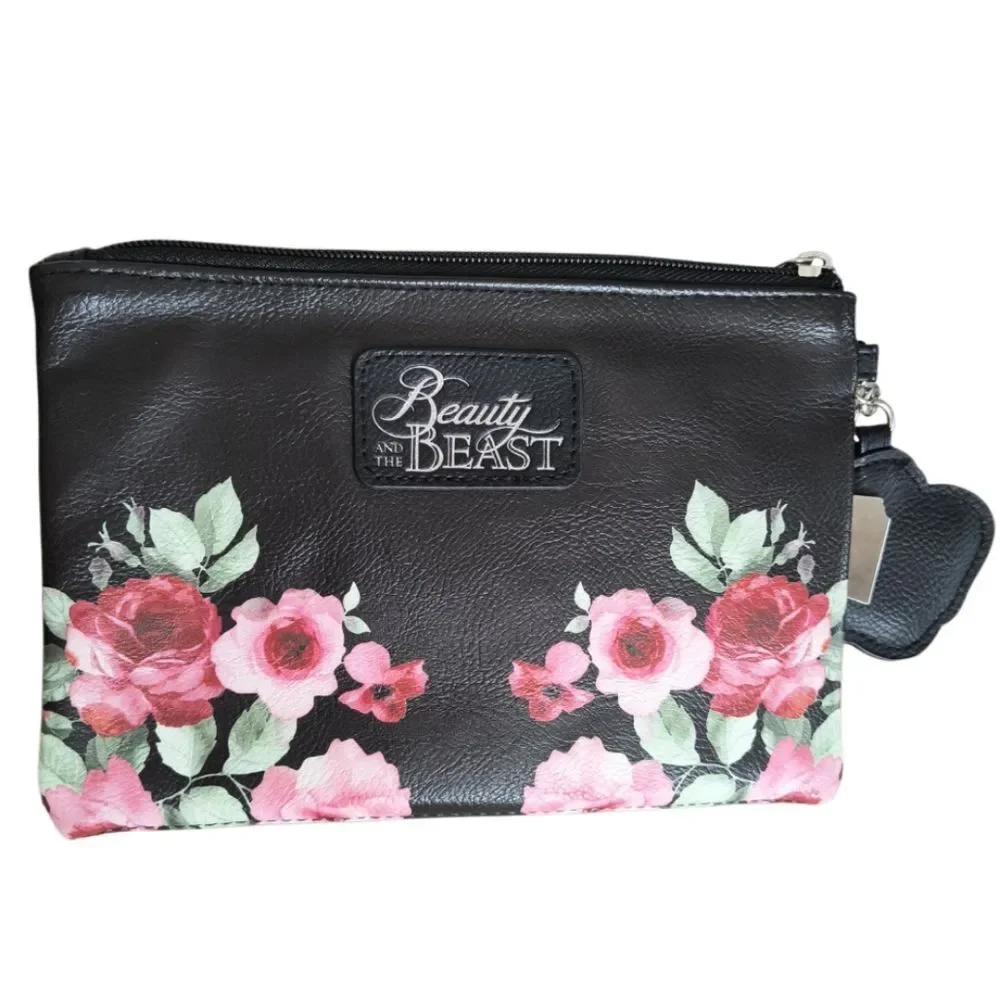Loungefly Disney Beauty And The Beast Belle Floral Wristlet (missing strap)